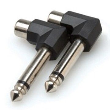 RCA (F) - 1/4'' TS (M) Sağ Açılı Adaptör (GPR-123)