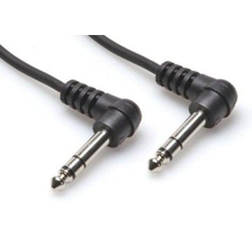 1/4" 90 Açılı TRS (M) - 1/4" 90 Açılı TRS (M) Balanslı Kablo 90 cm (CSS-103RR)