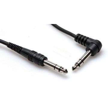 1/4" TRS (M) - 1/4" 90 Açılı TRS (M) Balanslı Kablo 1.5 m (CSS-105R)