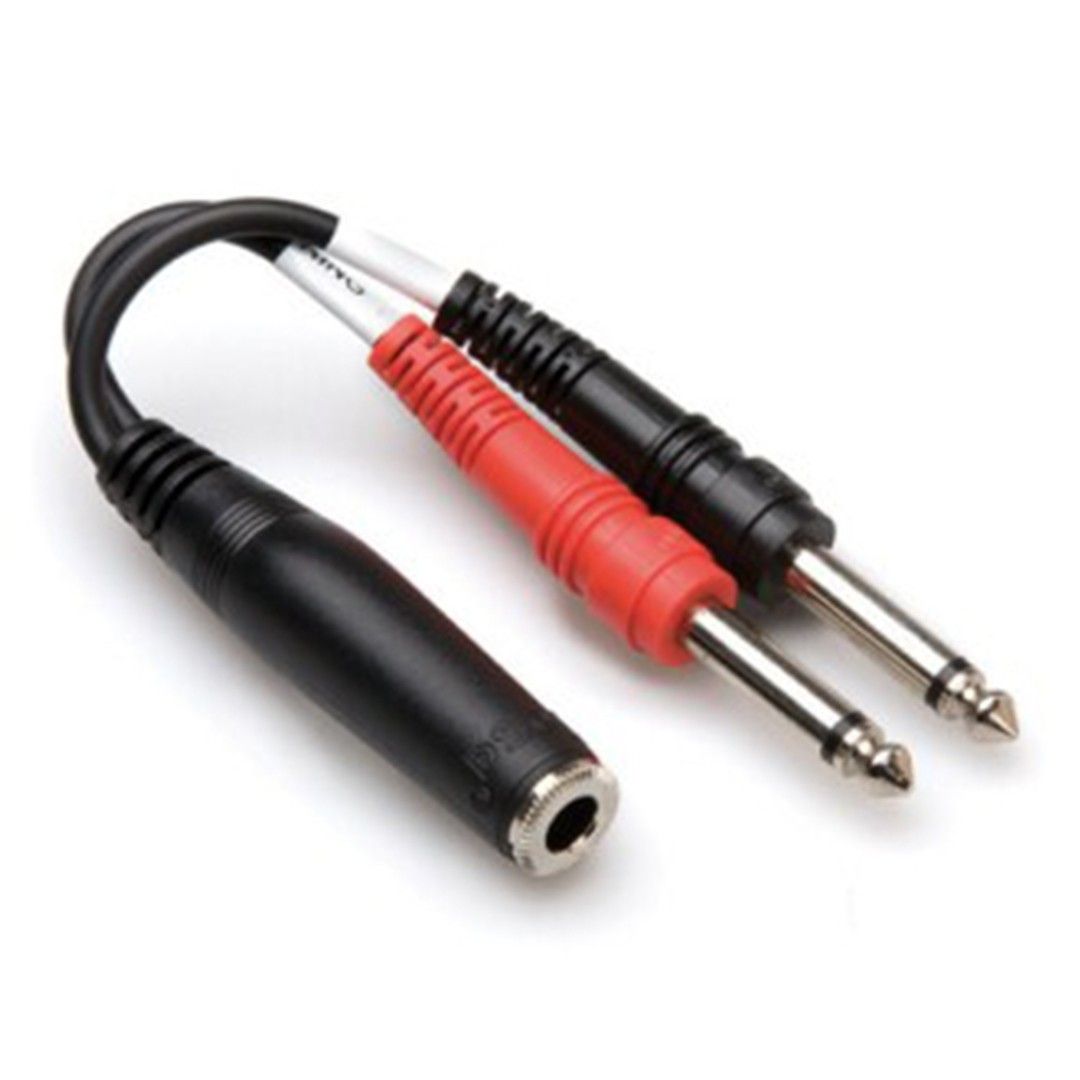 1/4'' TRS (F) - Dual 1/4'' TS (M) Stereo Breakout Kablo (YPP-136)