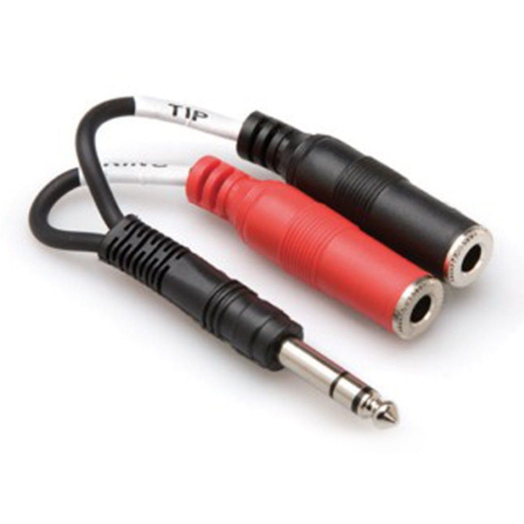 1/4'' TRS (M) - Dual 1/4'' TSF (F) Stereo Breakout Kablo (YPP-117)