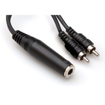 1/4'' TS (F) - Dual RCA (M) Y-Kablo (YPR-131)
