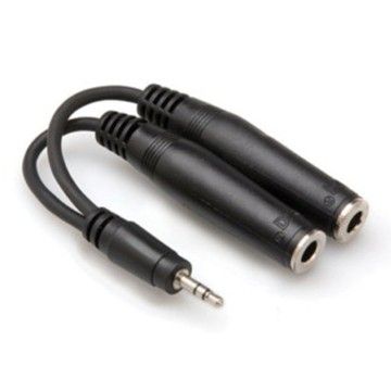 3.5 mm. TRS (M) - Dual 1/4'' TRS (F) Y-Kablo (YMP-233)