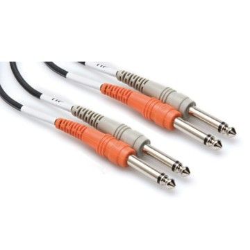 Dual 1/4'' TS (M) - 1/4'' TS (M) Balanssız Kablo 3 m (CPP-203)