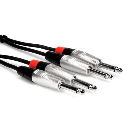 Pro 1/4" TS (M) - 1/4'' TS (M) Balanssız Çift Kablo 1.5 m (HPP-005X2)