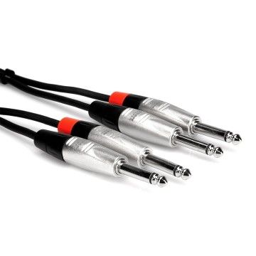 Pro 1/4" TS (M) - 1/4'' TS (M) Balanssız Çift Kablo 3 m (HPP-010X2)