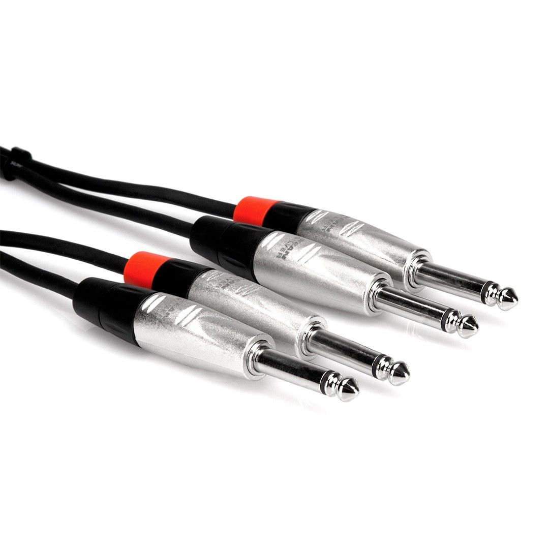 Pro 1/4" TS (M) - 1/4'' TS (M) Balanssız Çift Kablo 4.5 m (HPP-015X2)