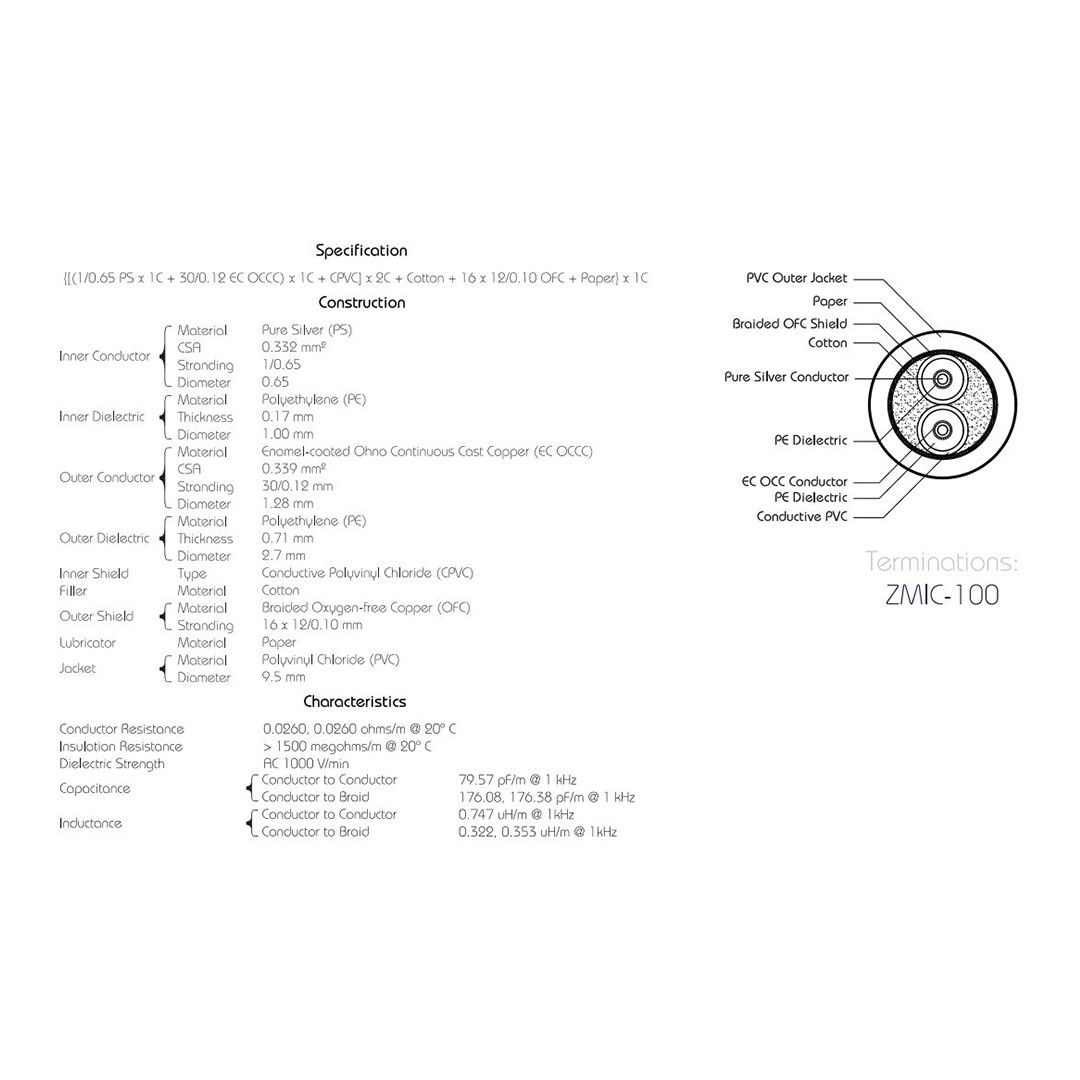 Zaolla Mikrofon Kablosu 3 m (ZMIC-110)