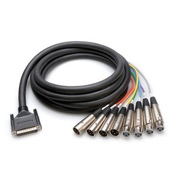 8'li TRS-XLR AES/EBU Snake Kablo 5 m (AES-805Y)