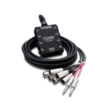 Little Bro Sub Snake, 6 x XLR ve 2 x 1/4" TRS, 9m (SH-6X2-30)