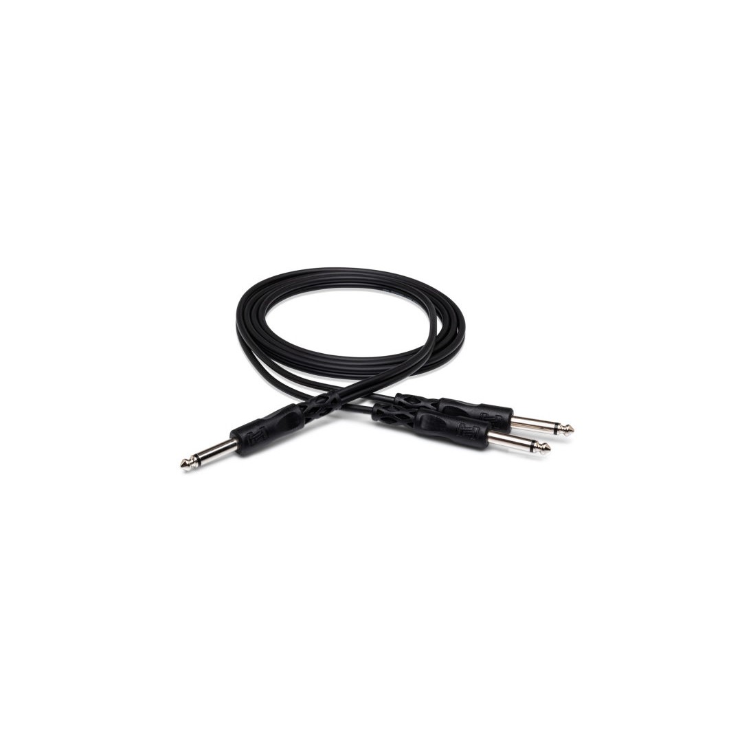 1/4"  TS Erkek - Dual 1/4"  TS  Erkek  Kablo 1,5m (CYP-105)