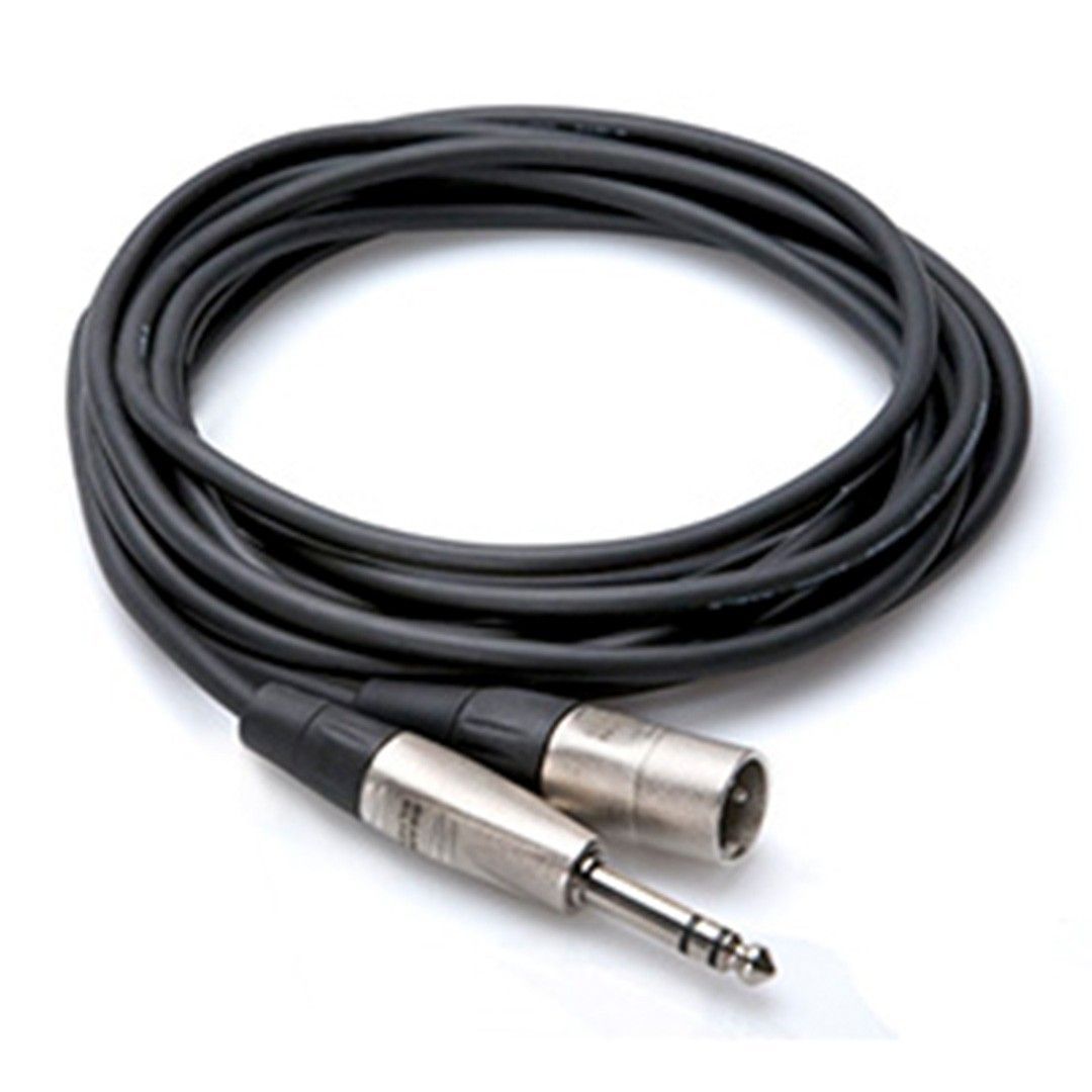 1/4'' TRS - XLR (M) Profesyonel Balanslı Kablo 5 m (HSX-015)