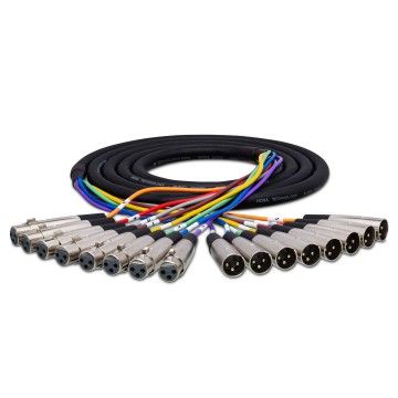 8'li Snake Kablo XLR3 Dişi - XLR3 Erkek (XLR-803)